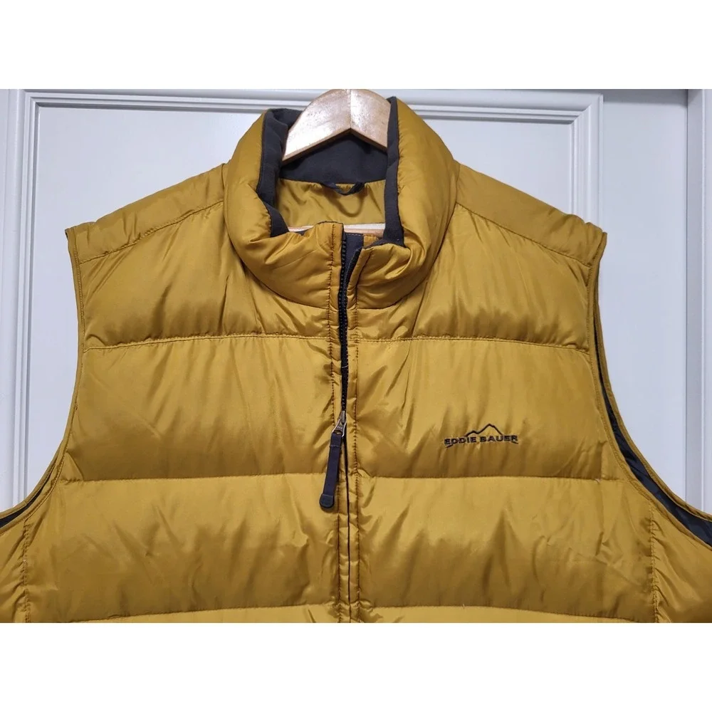 Eddie Bauer Premium Goose Down Full Zip Puffer Vest Unisex Sz 2X